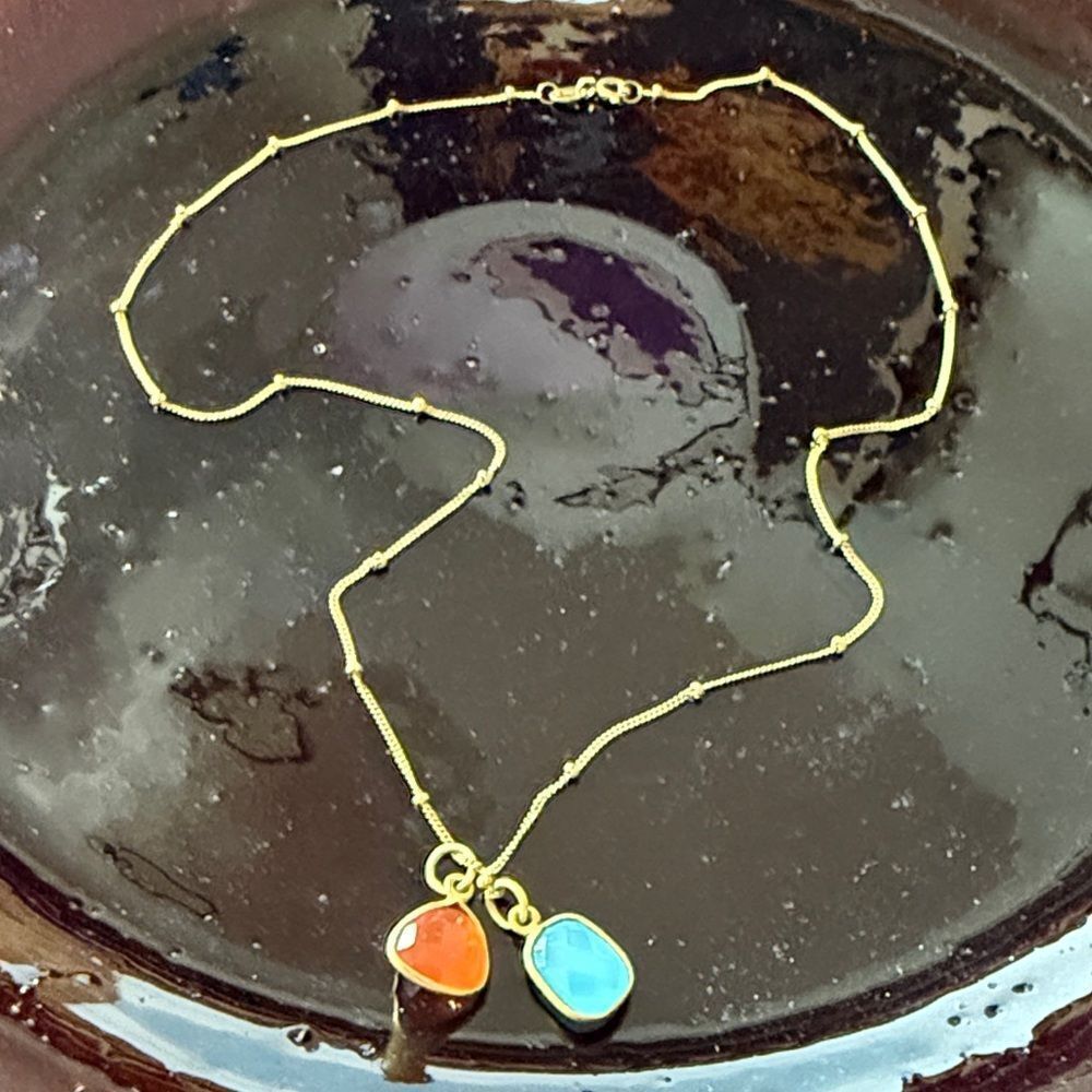 Gold wash SS Italian necklace
